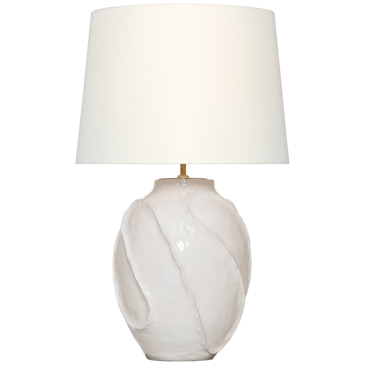 Idalia 28" Sculpted Table Lamp, a premium Decorative light by VCGallery Italy. Close - up image of its design.
