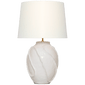 Idalia 28" Sculpted Table Lamp, a premium Decorative light by VCGallery Italy. Close - up image of its design.