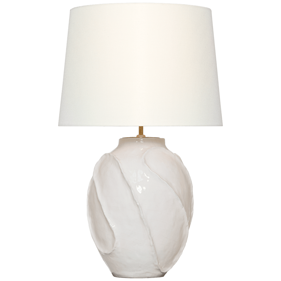 Idalia 28" Sculpted Table Lamp, a premium Decorative light by VCGallery Italy. Close - up image of its design.