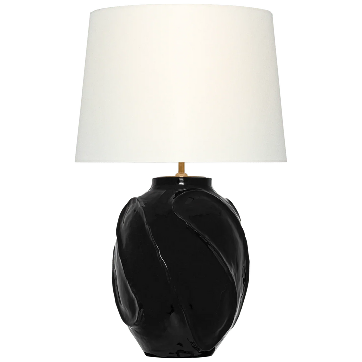 Idalia 28" Sculpted Table Lamp, a premium Decorative light by VCGallery Italy. Close - up image of its design.