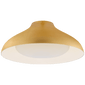 Agnes 18" Flush Mount in Gild with Soft White Glass