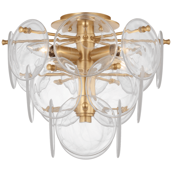 Loire Medium Tiered Flush Mount, a premium Flush Mount light by VCGallery Italy. Close - up image of its design.
