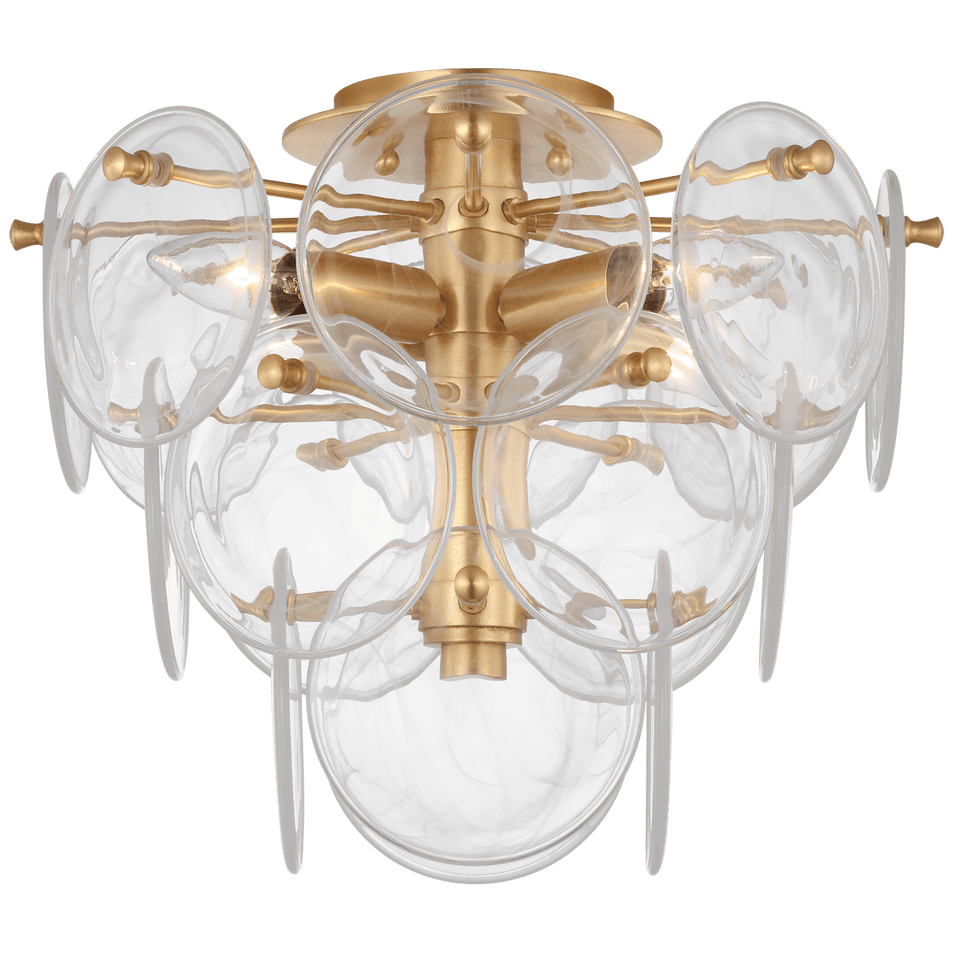 Loire Medium Tiered Flush Mount, a premium Flush Mount light by VCGallery Italy. Close - up image of its design.