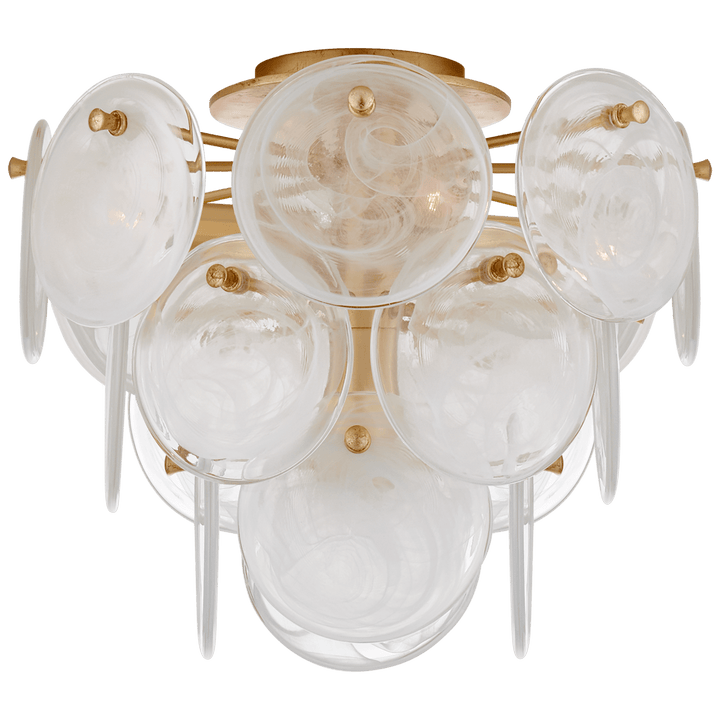 Loire Medium Tiered Flush Mount, a premium Flush Mount light by VCGallery Italy. Close - up image of its design.