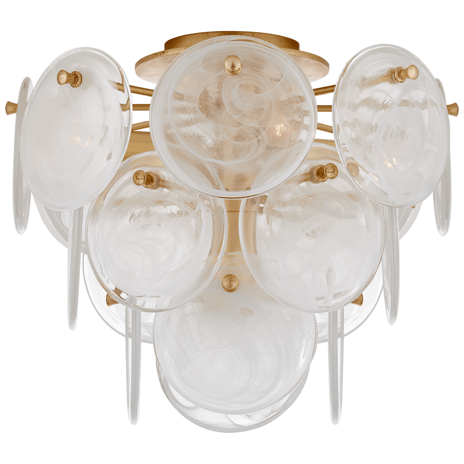 Loire Medium Tiered Flush Mount, a premium Flush Mount light by VCGallery Italy. Close - up image of its design.