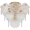 Loire Medium Tiered Flush Mount, a premium Flush Mount light by VCGallery Italy. Close - up image of its design.