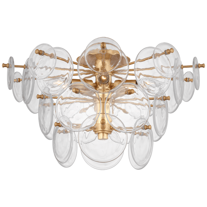 Loire Large Tiered Flush Mount, a premium Flush Mount light by VCGallery Italy. Close - up image of its design.
