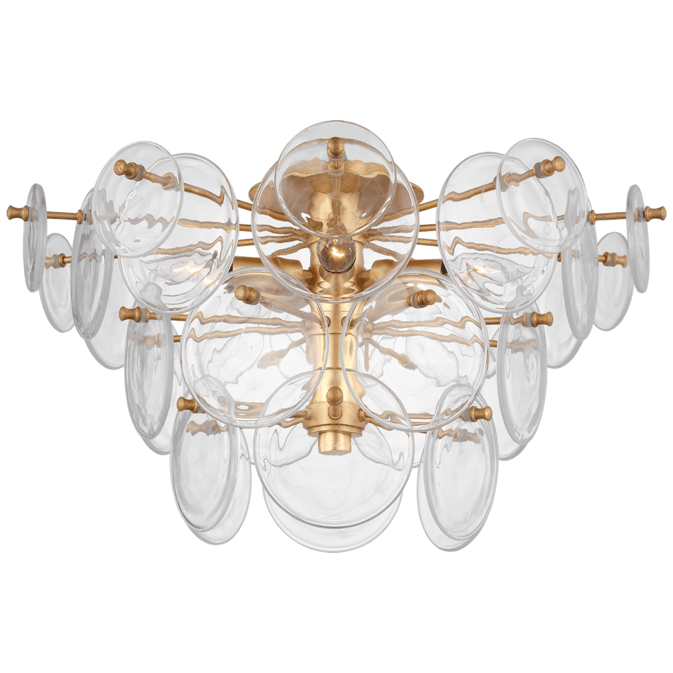 Loire Large Tiered Flush Mount, a premium Flush Mount light by VCGallery Italy. Close - up image of its design.