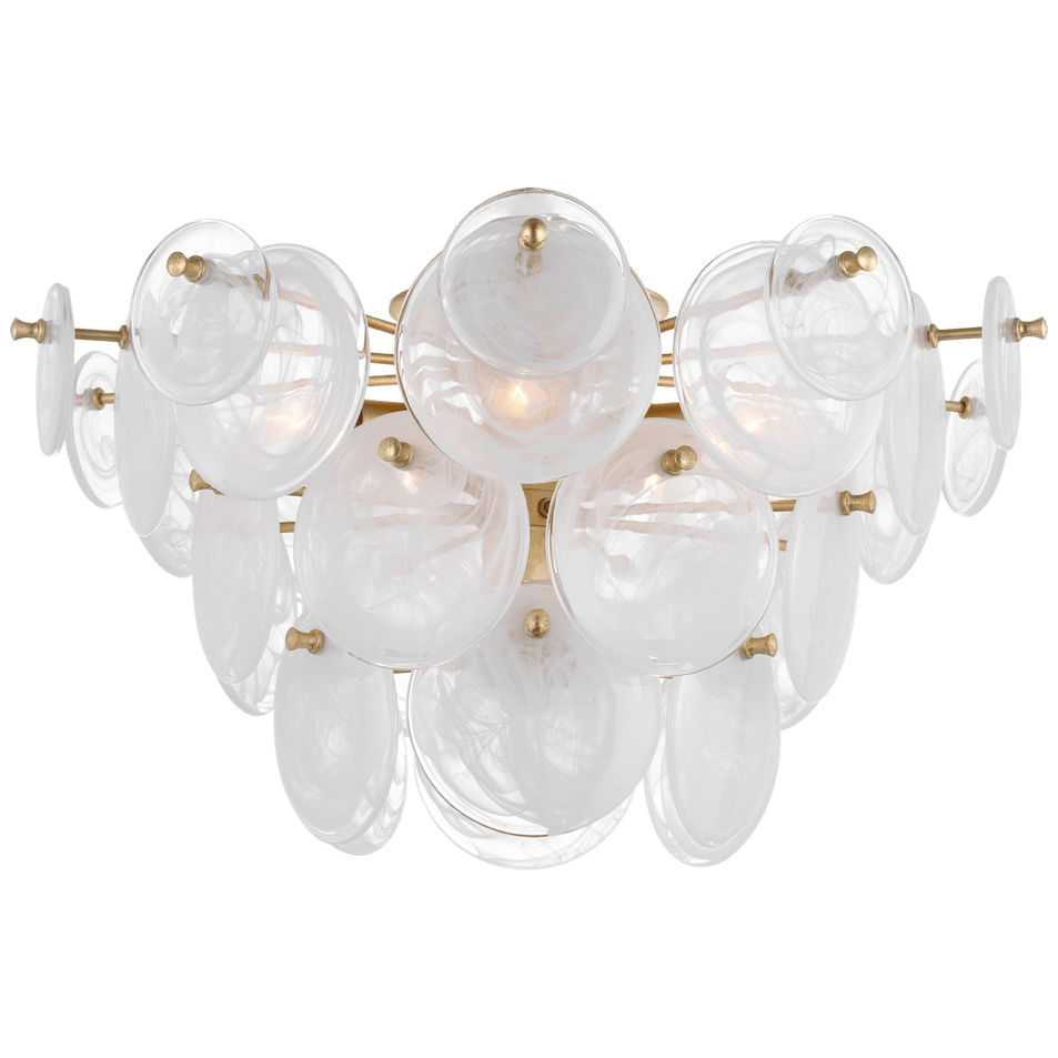 Loire Large Tiered Flush Mount, a premium Flush Mount light by VCGallery Italy. Close - up image of its design.