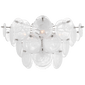 Loire Large Tiered Flush Mount, a premium Flush Mount light by VCGallery Italy. Close - up image of its design.