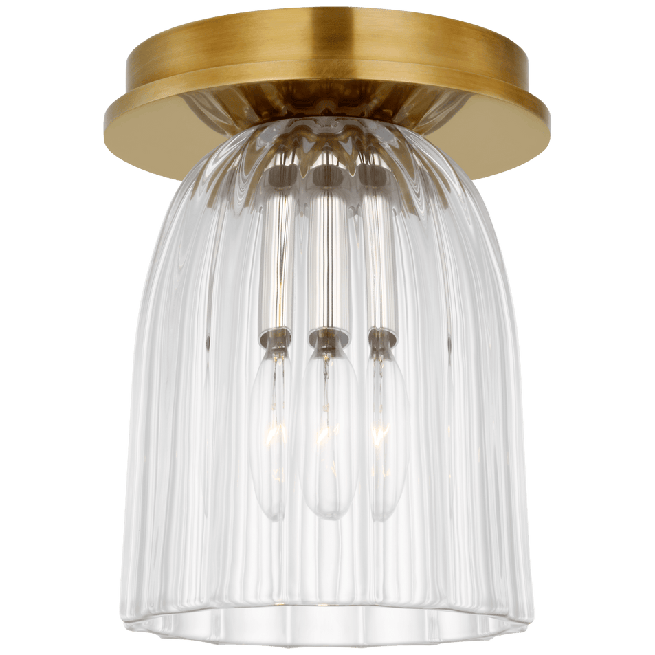 Asalea 5" Solitaire Flush Mount, a premium Flush Mount light by VCGallery Italy. Close - up image of its design.