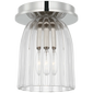 Asalea 5" Solitaire Flush Mount, a premium Flush Mount light by VCGallery Italy. Close - up image of its design.