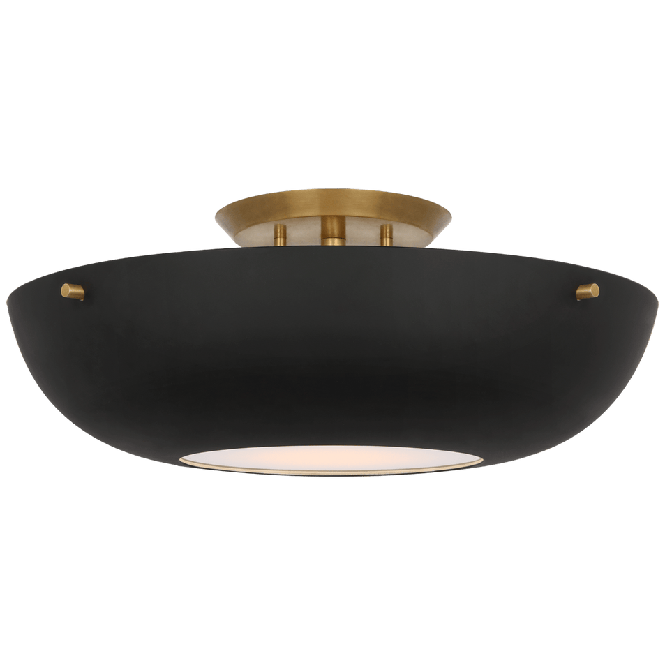 Valencia 16" Flush Mount, a premium Flush Mount light by VCGallery Italy. Close - up image of its design.