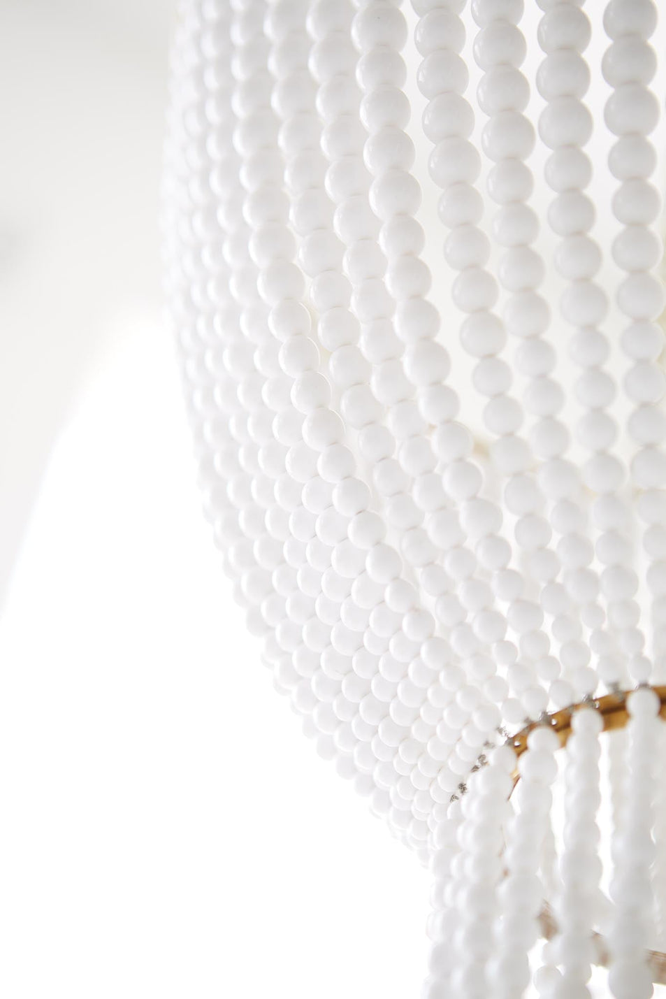 Jacqueline Chandelier in Hand-Rubbed Antique Brass with White Acrylic