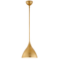 Agnes Small Pendant in Gild with White Interior