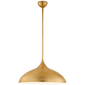 Agnes Large Pendant in Gild with White Interior