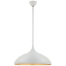 Agnes Large Pendant in Plaster White with Gild Interior