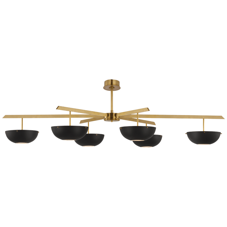 Valencia Grande Six Light Chandelier, a premium Chandelier light by VCGallery Italy. Close - up image of its design.