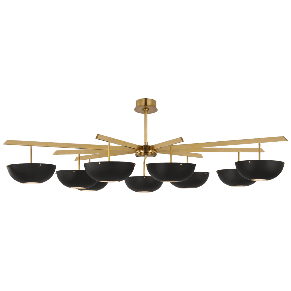 Valencia Grande Nine Light Chandelier, a premium Chandelier light by VCGallery Italy. Close - up image of its design.