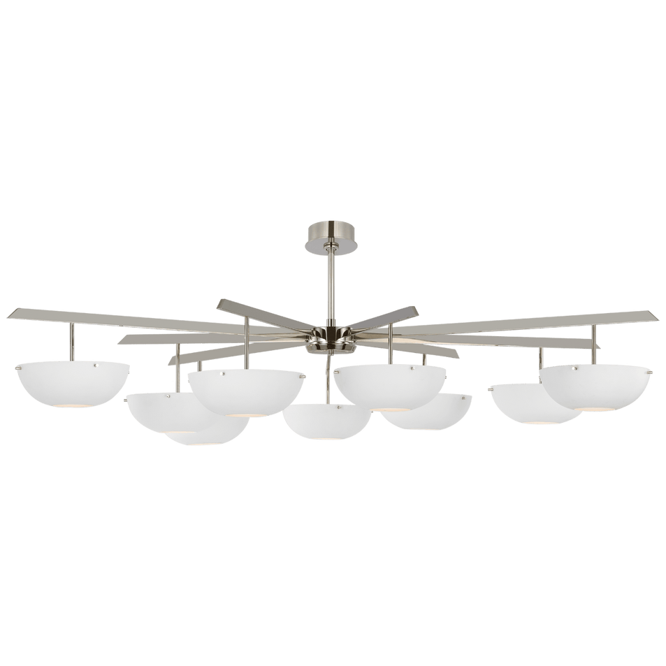 Valencia Grande Nine Light Chandelier, a premium Chandelier light by VCGallery Italy. Close - up image of its design.