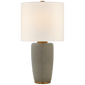 Chado Large Table Lamp in Shellish Gray with Linen Shade