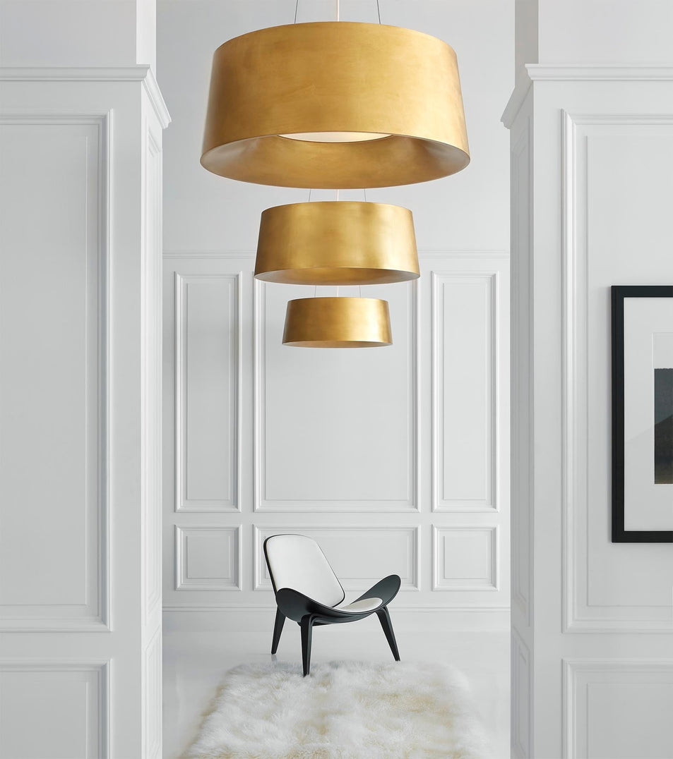 Halo Medium Hanging Shade, a premium Hanging Shade light by Visual Comfort. Close - up image of its design.