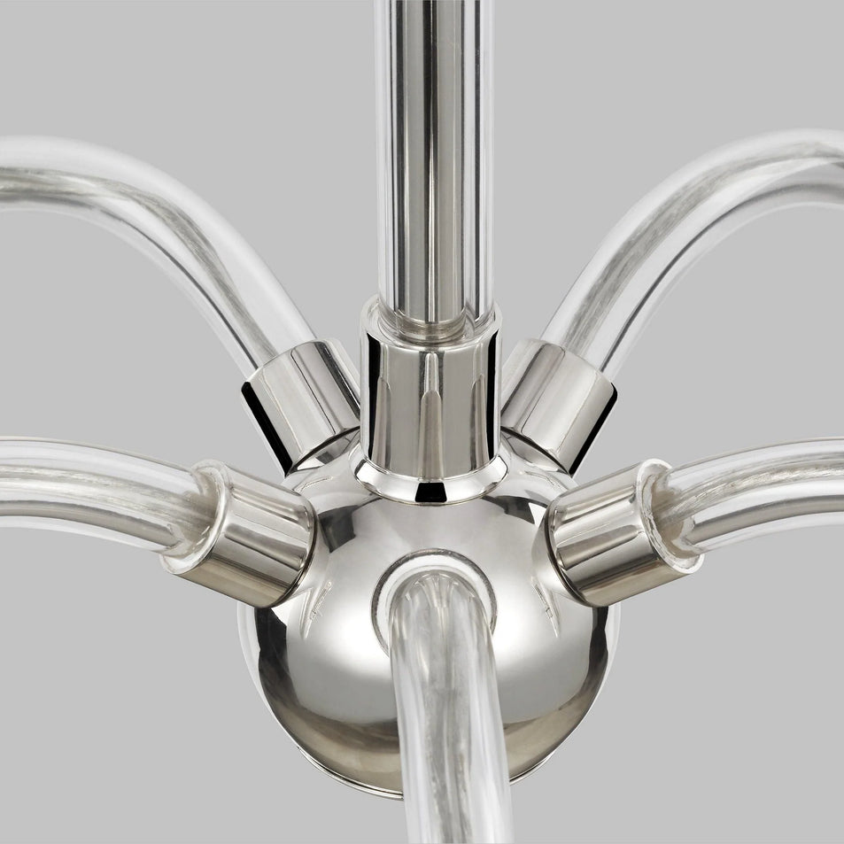 Hanover Large Chandelier, a premium Chandelier light by Visual Comfort & Co. Close - up image of its design.