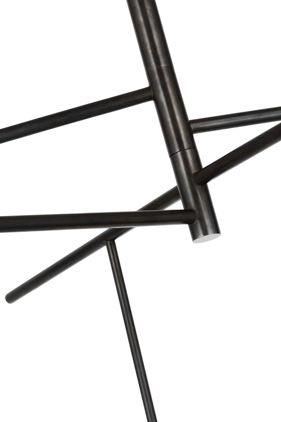 Lomme XL Chandelier in Gun Metal with Clear Glass