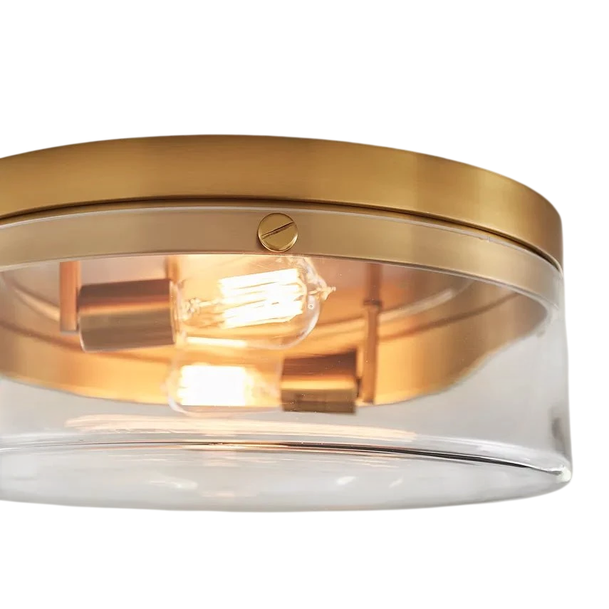 Garrett Medium Flush Mount, a premium Flush Mount light by Visual Comfort & Co. Close - up image of its design.