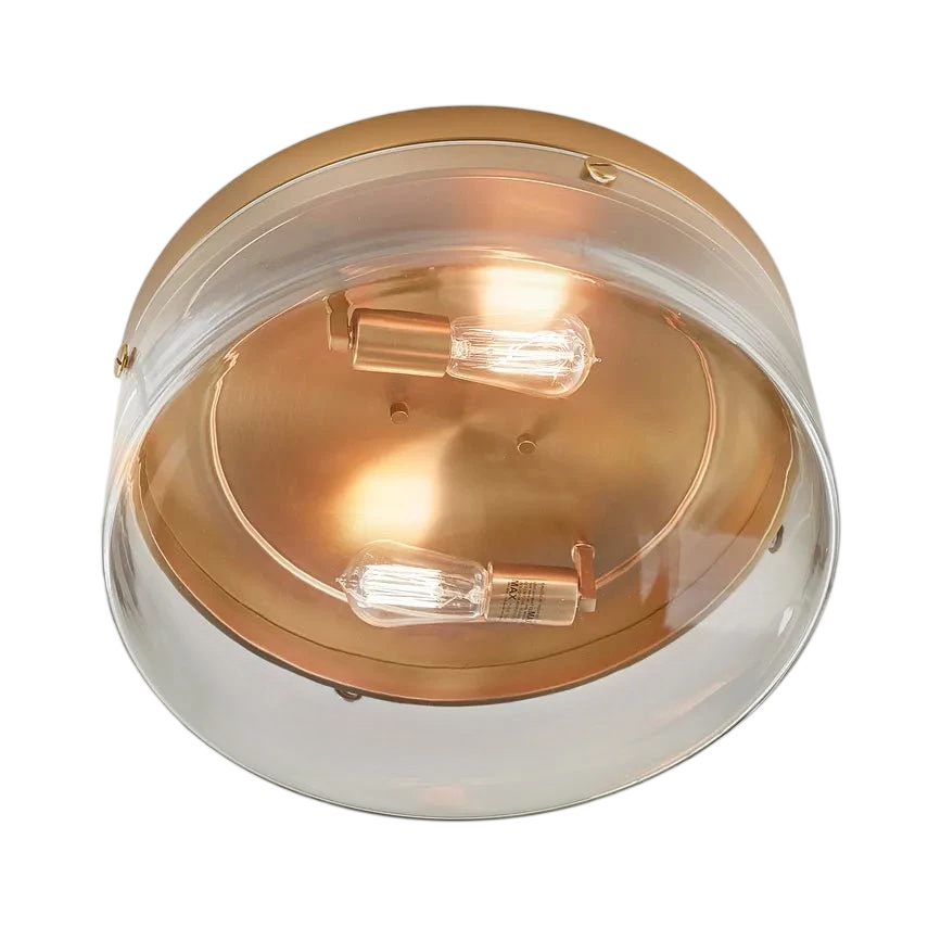 Garrett Medium Flush Mount, a premium Flush Mount light by Visual Comfort & Co. Close - up image of its design.