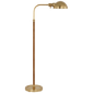 Basden Medium Pharmacy Lamp in Antique-Burnished Brass and Natural Rattan