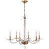 Antique Brass and Clear Glass