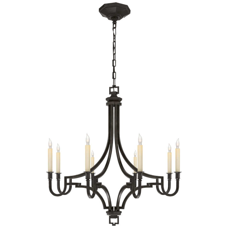 Mykonos Medium Chandelier in Aged Iron