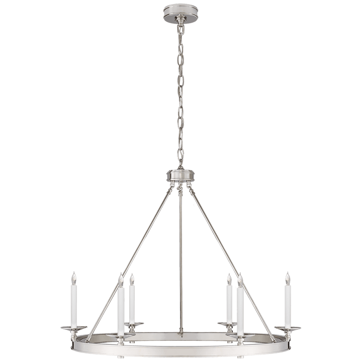 Launceton Ring Chandelier in Polished Nickel