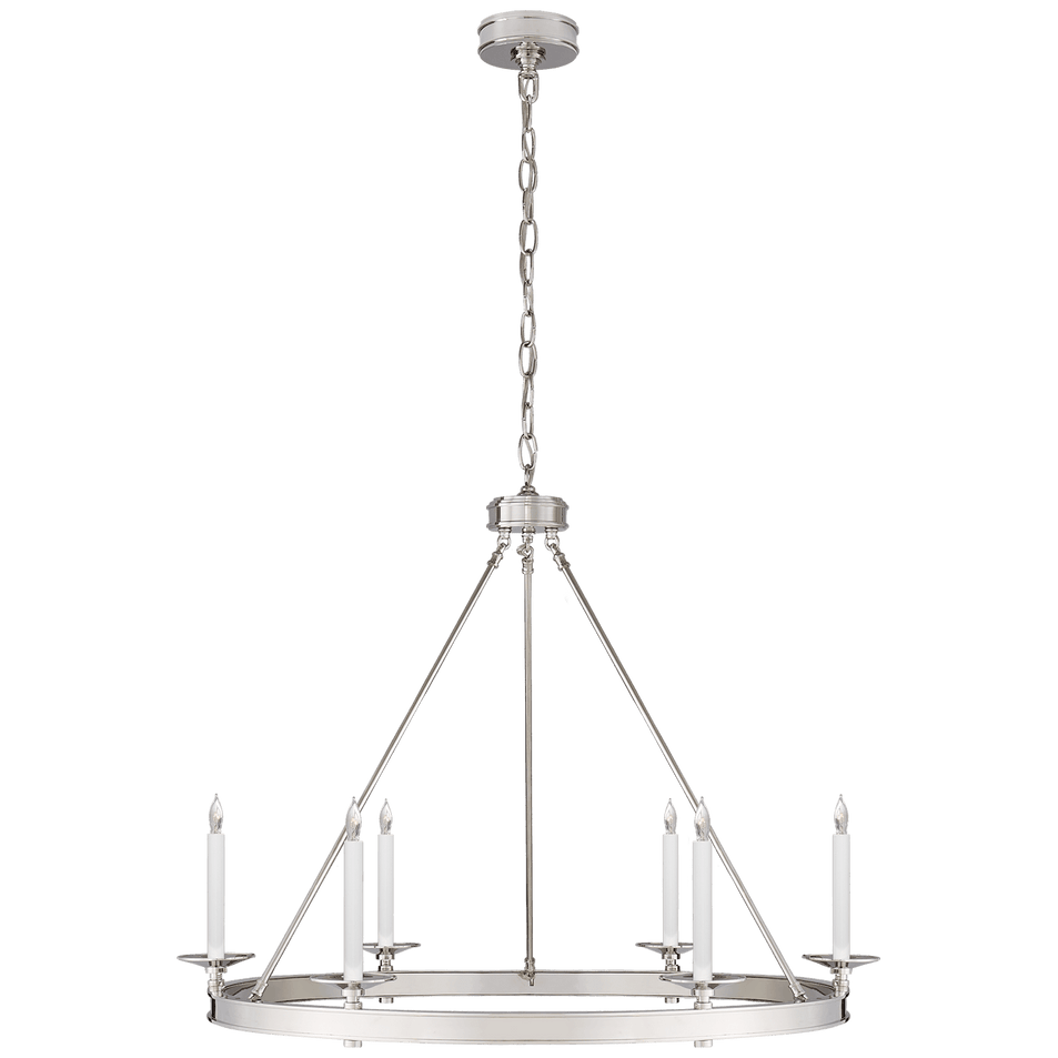 Launceton Ring Chandelier in Polished Nickel