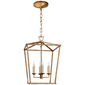 Darlana Small Lantern in Gilded Iron