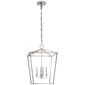 Darlana Medium Lantern in Polished Nickel