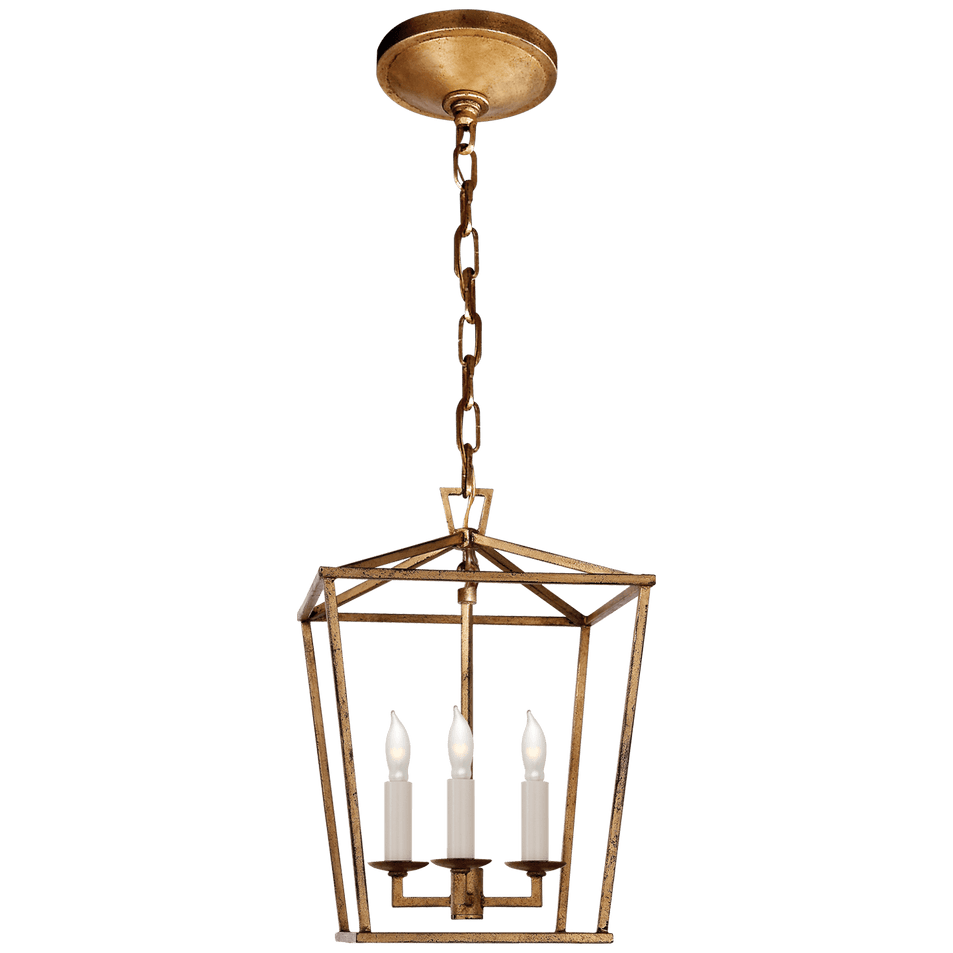 Darlana Mini Lantern in Gilded Iron