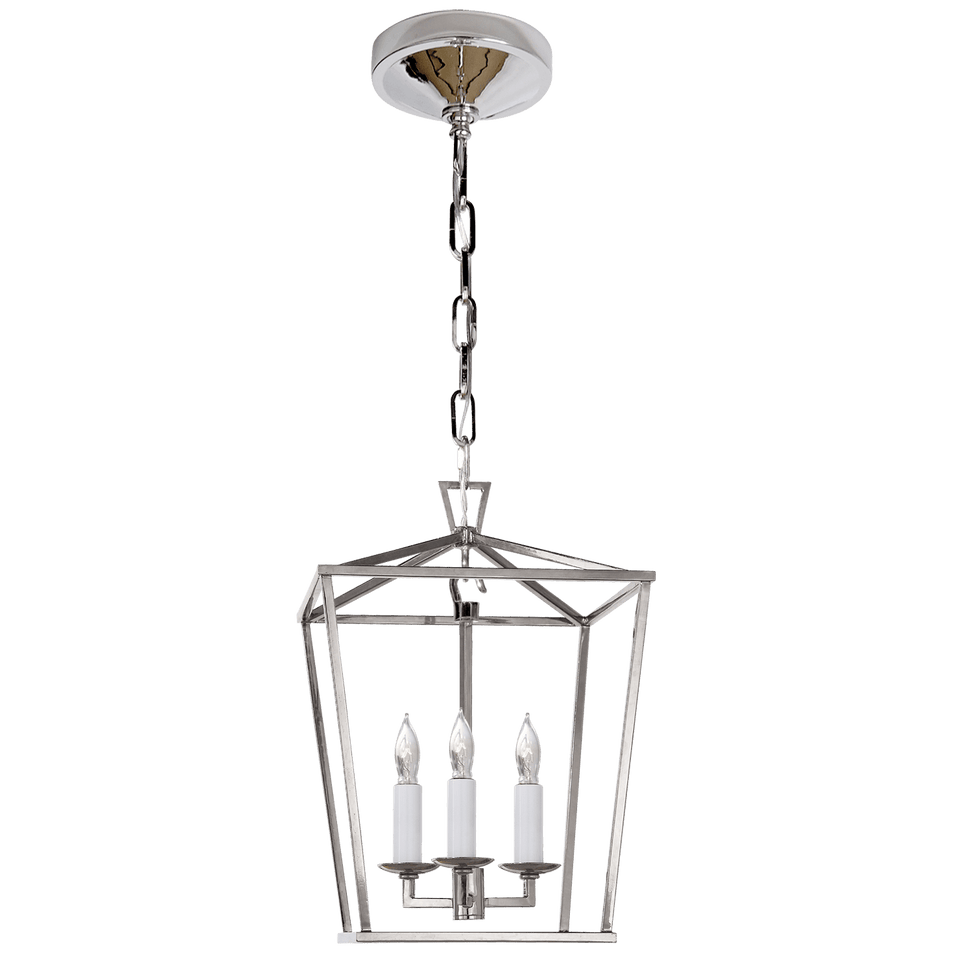 Darlana Mini Lantern in Polished Nickel