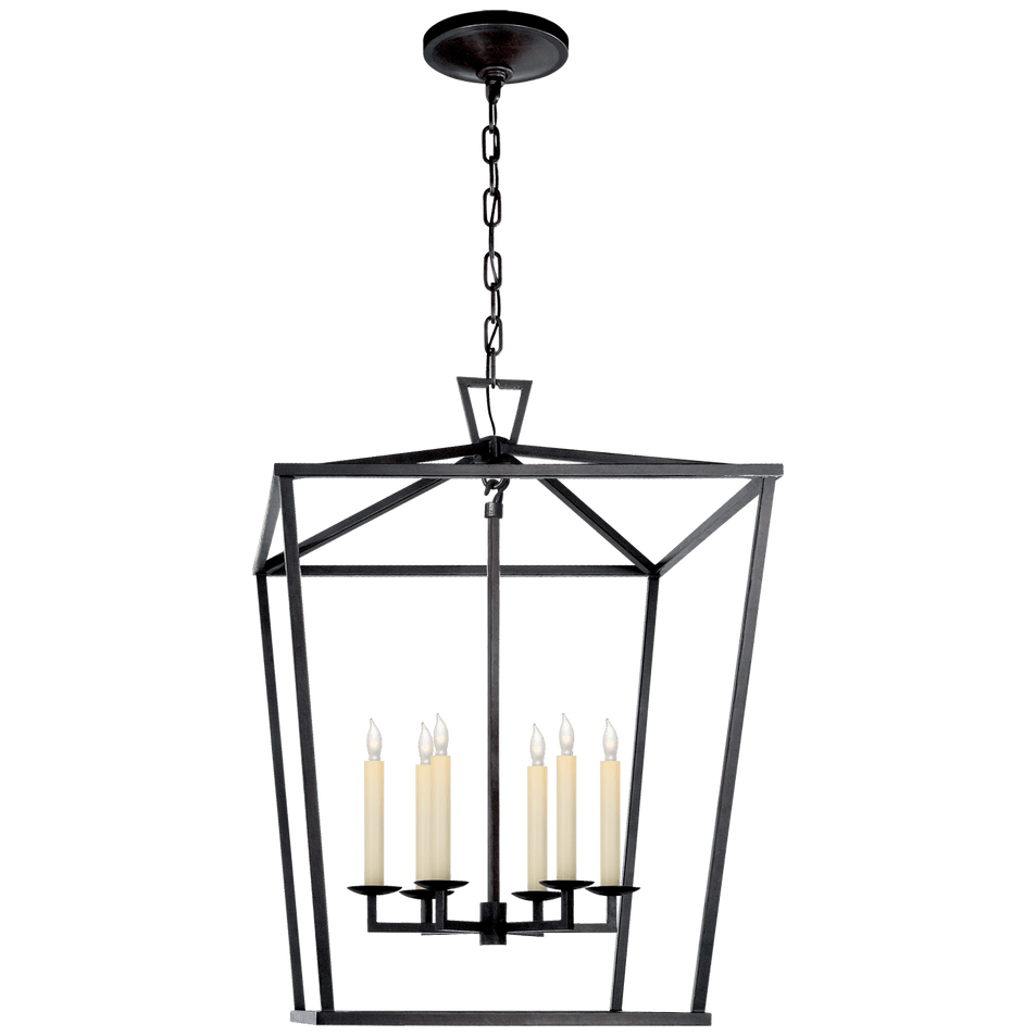 Darlana Large Lantern in Aged Iron
