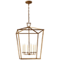 Darlana Extra Large Lantern in Gilded Iron