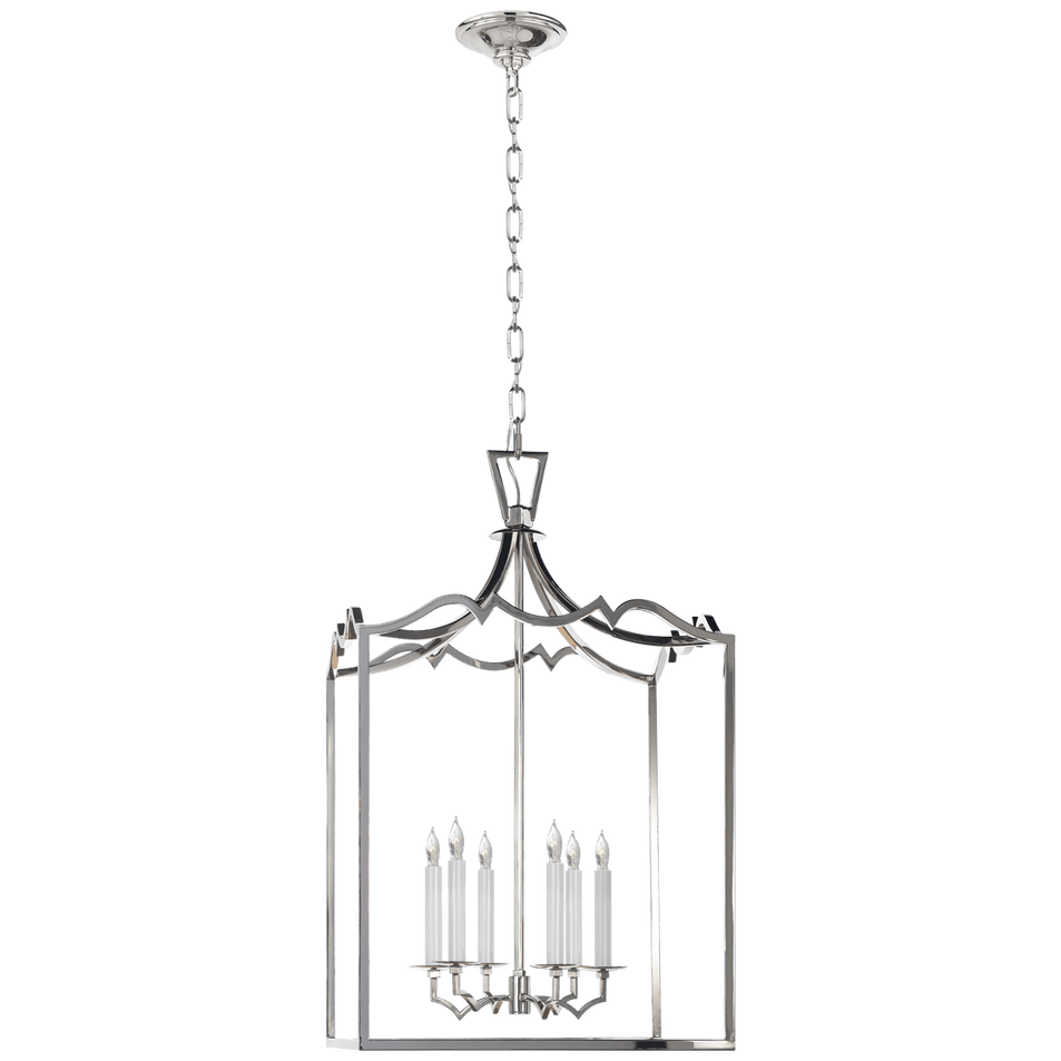 Darlana Large Fancy Lantern, a premium Lantern light by Visual Comfort & Co. Close - up image of its design.
