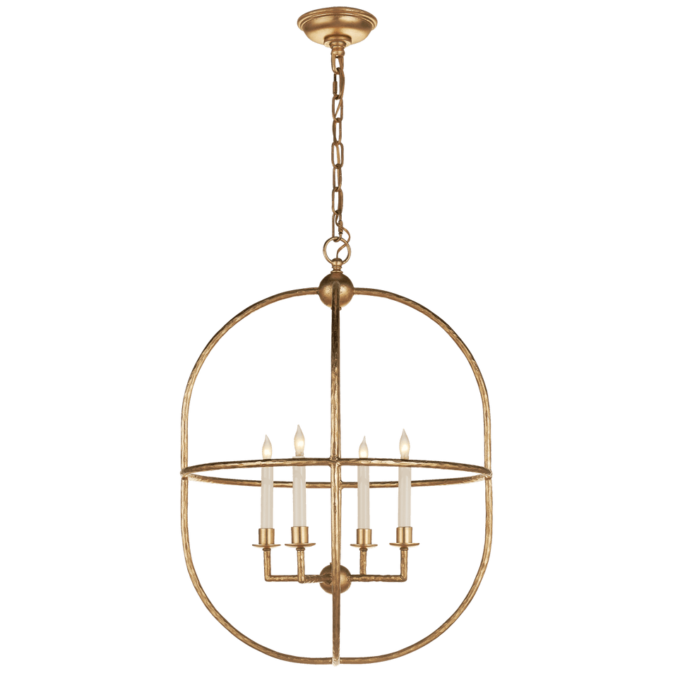 Desmond Open Oval Lantern in Gild