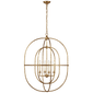 Desmond Open Double Oval Lantern in Gild