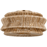 Antique-Burnished Brass and Natural Abaca
