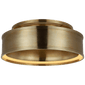 Connery 18" Flush Mount in Antique-Burnished Brass