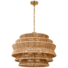 Antique-Burnished Brass and Natural Abaca