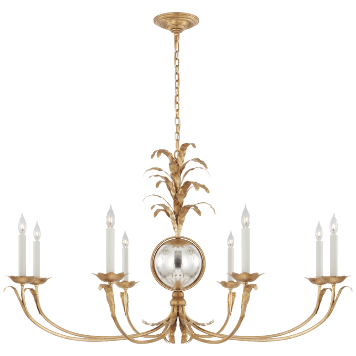 Gramercy Grande Wide Chandelier in Gilded Iron