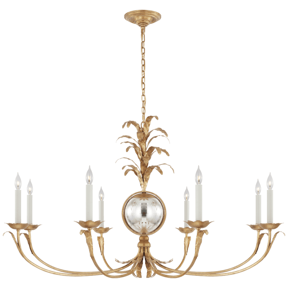 Gramercy Grande Wide Chandelier in Gilded Iron