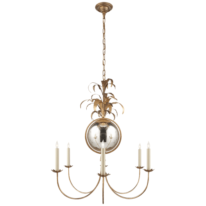 Gramercy Medium Chandelier in Gilded Iron